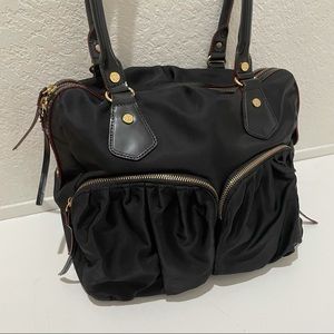 MZ Wallace | Baby Jane Black Bedford Nylon Tote Bag
